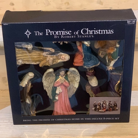 Robert Stanley Nativity Set 8-piece Multicolor Christmas...